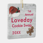 Kerstkoekjesruil Keramisch Ornament (Rechts)