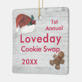 Kerstkoekjesruil Keramisch Ornament (Links)