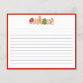 Kerstkoekjesruil | Recipe Kaart (Achterkant)