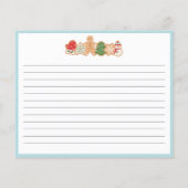 Kerstkoekjesruil | Recipe Kaart (Achterkant)