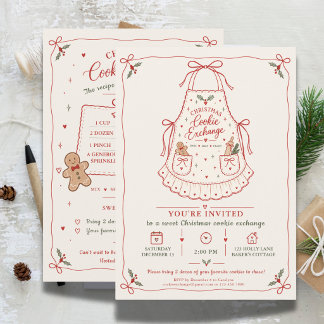 Kerstkoekjesruil Schort Kaart