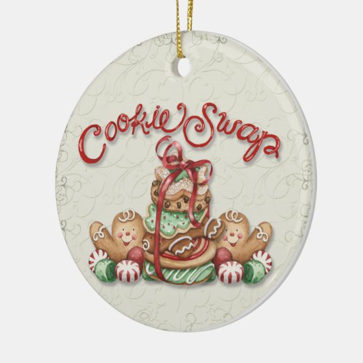 Kerstkoekjesruil - SRF Keramisch Ornament (Links)