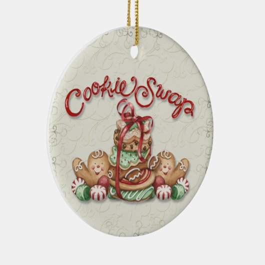 Kerstkoekjesruil - SRF Keramisch Ornament (Rechts)