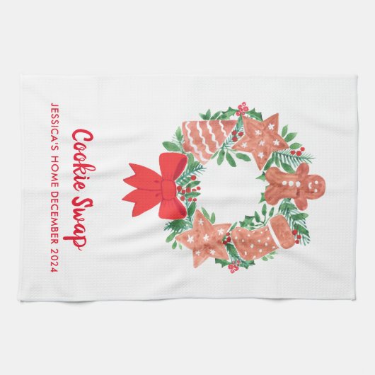 Kerstkoekjesruil Theedoek (Horizontaal)