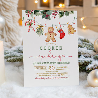 Kerstkoekjesruil Vakantiefeest Kaart