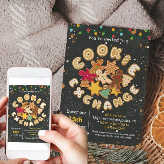 Kerstkoekjesruil voor ontbijtkoek kaart