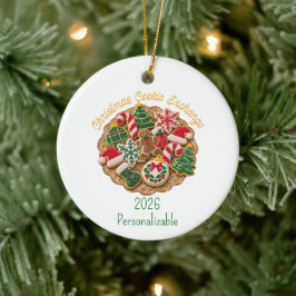 Kerstkoekjesruilcadeau Keramisch Ornament