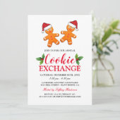 Kerstkoekjesruilfeest Kaart (Staand voorkant)