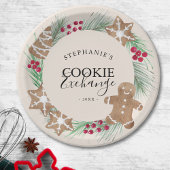 Kerstkoekjesruilfeest papieren bordje