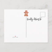 Kerstkoekjesruilfeest uitnodiging briefkaart (Achterkant)