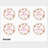 Kerstkoekjesruilfeestje Ronde Sticker (Vel)