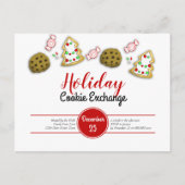 Kerstkoekjesuitwisseling Briefkaart (Voorkant)