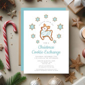 Kerstkoekjesuitwisseling met Mooie Rendieren Kaart