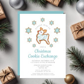 Kerstkoekjesuitwisseling met Mooie Rendieren Kaart