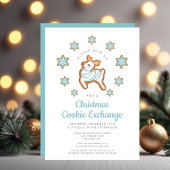 Kerstkoekjesuitwisseling met Mooie Rendieren Kaart