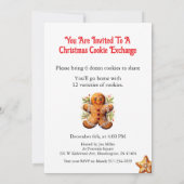 Kerstkoekjesuitwisseling personaliseren kaart (Achterkant)
