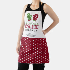 Kerstkoekjesuitwisselingsfeest Oven Mitts Holiday Schort