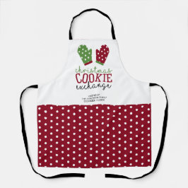Kerstkoekjesuitwisselingsfeest Oven Mitts Holiday Schort