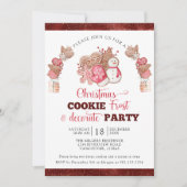 Kerstkoekjesvorst en decorate party kaart (Voorkant)