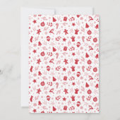 Kerstkoekjeswisselaar feestdag ontbijtkoek kaart (Achterkant)