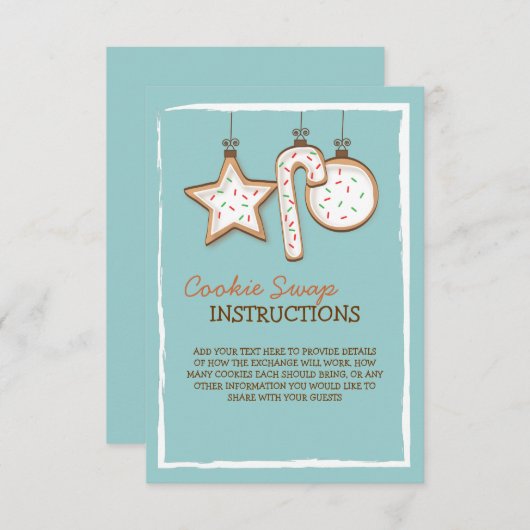 kerstkoekjeswisselaar kaart (Voorkant / Achterkant)