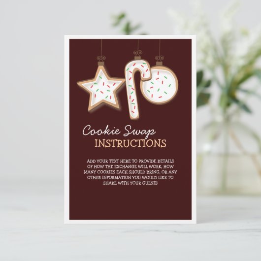 kerstkoekjeswisselaar kaart (Staand voorkant)