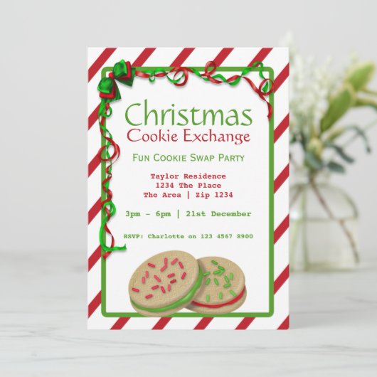 Kerstkoekjeswisselaar Kaart (Staand voorkant)