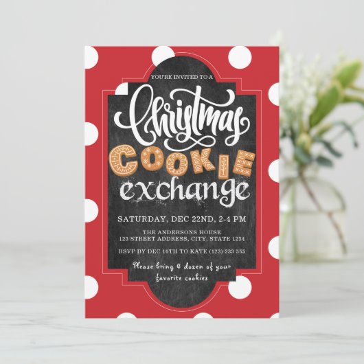 Kerstkoekjeswisselaar Kaart (Staand voorkant)