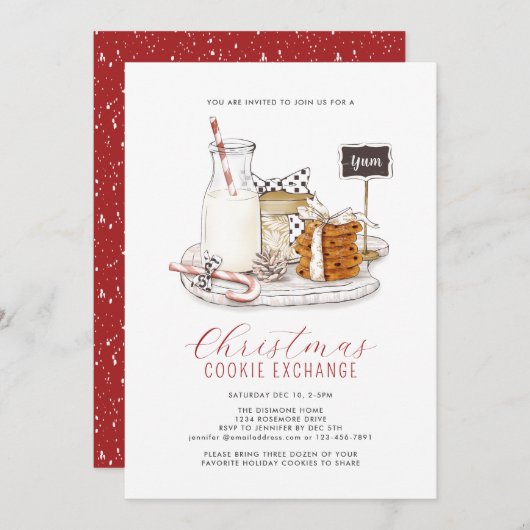 Kerstkoekjeswisselaar Kaart (Voorkant / Achterkant)