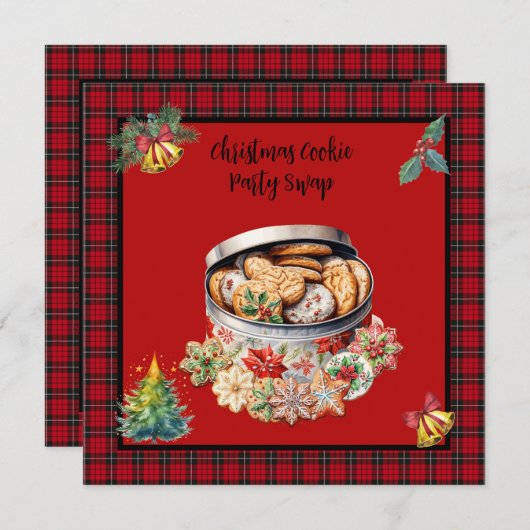 Kerstkoekjeswisselaar Kaart (Voorkant / Achterkant)