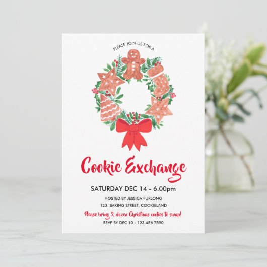 Kerstkoekjeswisselaar Kaart (Staand voorkant)