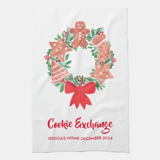 Kerstkoekjeswisselaar Theedoek (Verticaal)