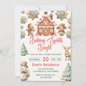 Kerstkoekjeswisselaarbakkerij, brakspirits, helder kaart (Voorkant)