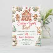 Kerstkoekjeswisselaarbakkerij, brakspirits, helder kaart (Staand voorkant)