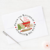 Kerstkoekjeswisselaars Ronde Sticker (Envelop)