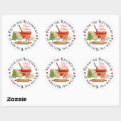 Kerstkoekjeswisselaars Ronde Sticker (Vel)