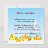 Kerstkoekjeswisselen Uitnodigen Kaart (Achterkant)