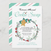 Kerstkoekjeswisselen Uitnodiging tot ontbijt - Gin (Voorkant / Achterkant)