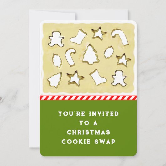 Kerstkoekjeswisselruil Kaart (Voorkant)