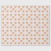 Kerstkoeklinten Cadeaupapier (Vlak)