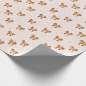 Kerstkoeklinten Cadeaupapier (Hoek)