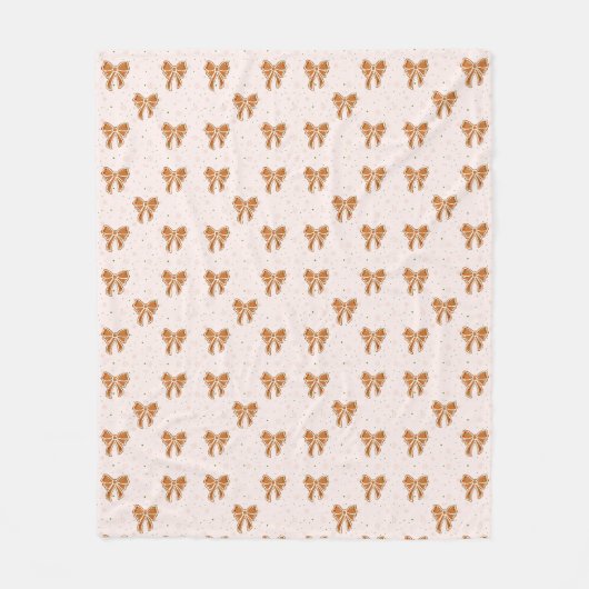 Kerstkoeklinten Fleece Deken (Voorkant)