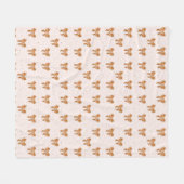 Kerstkoeklinten Fleece Deken (Voorkant (Horizontaal))