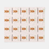 Kerstkoeklinten Fleece Deken (Voorkant (Horizontaal))