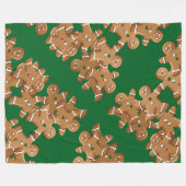 Kerstkoekman Kerstkoek Kerstbakfeest Fleece Deken (Voorkant (Horizontaal))