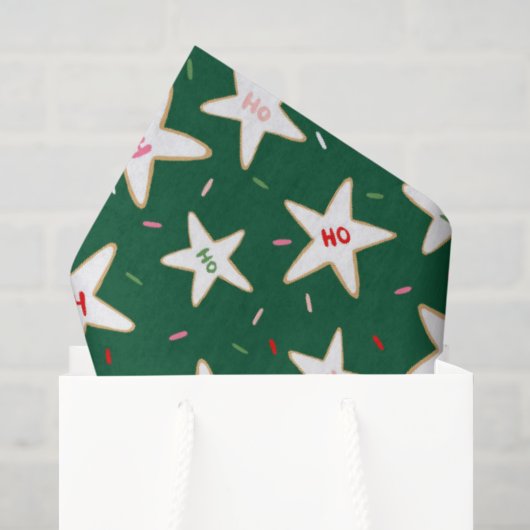 Kerstkoekpatroon Tissuepapier (Cadeauzakje)