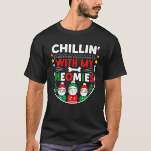 Kerstkoeling met mijn moeders kat grappige staart t-shirt