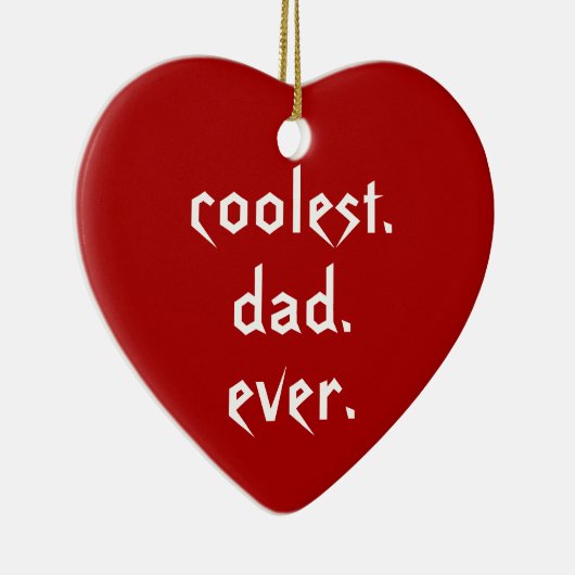 Kerstkoelste pap ooit rood vader keramisch ornament (Rechts)