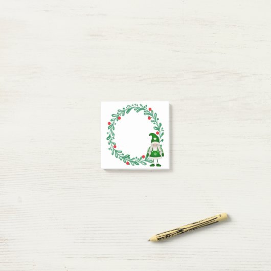 kerstkoepel en grote briefjes post-it® notes (Op bureau)