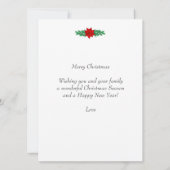 Kerstkoepel en kerstvierkant Kaart (Achterkant)